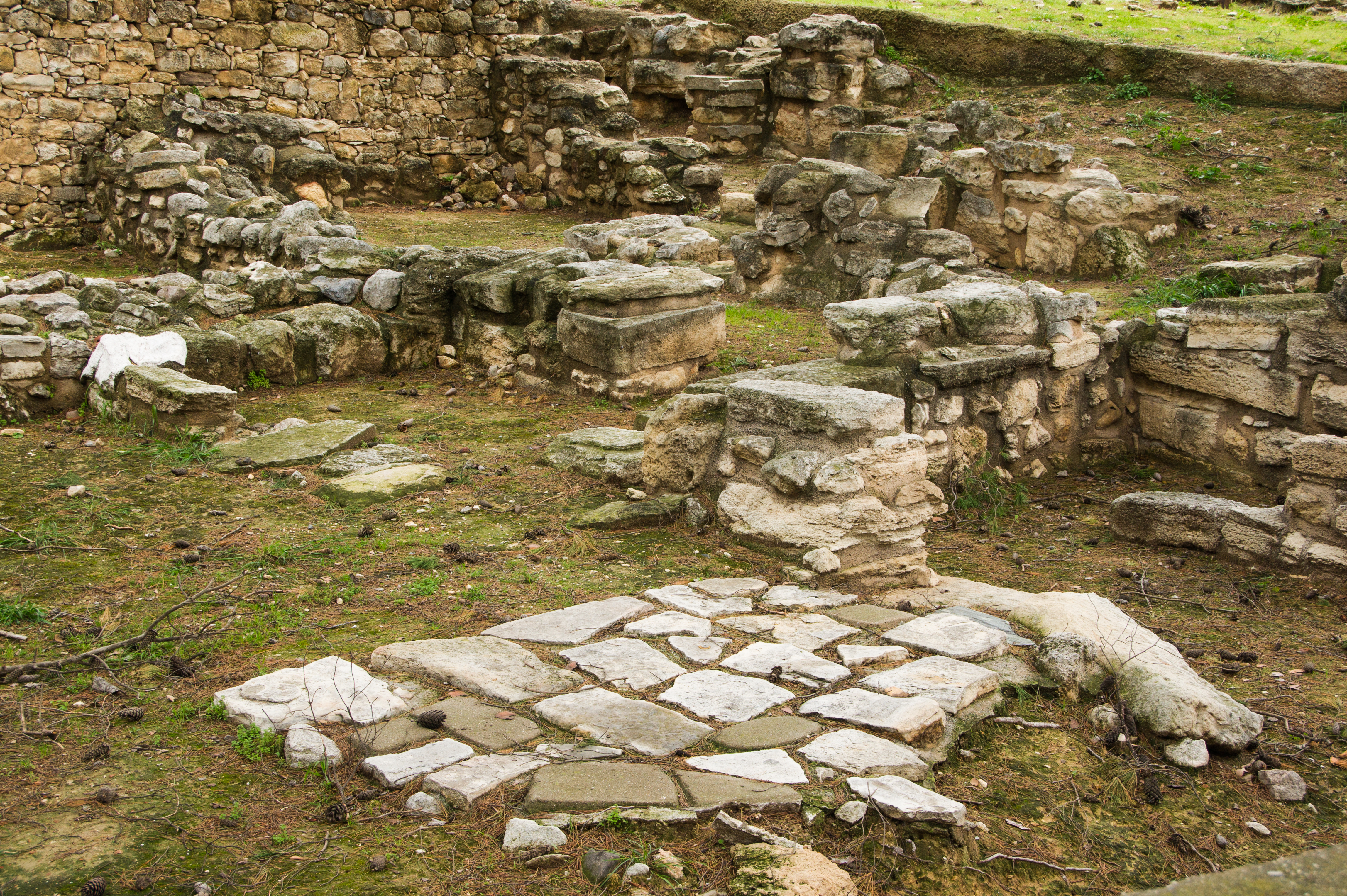 Ruins at Knossos of the Minoan Civilization